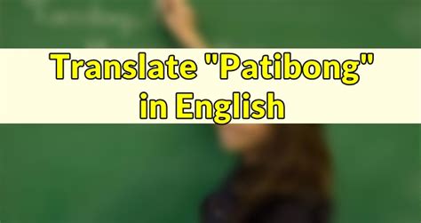 patibong in English .